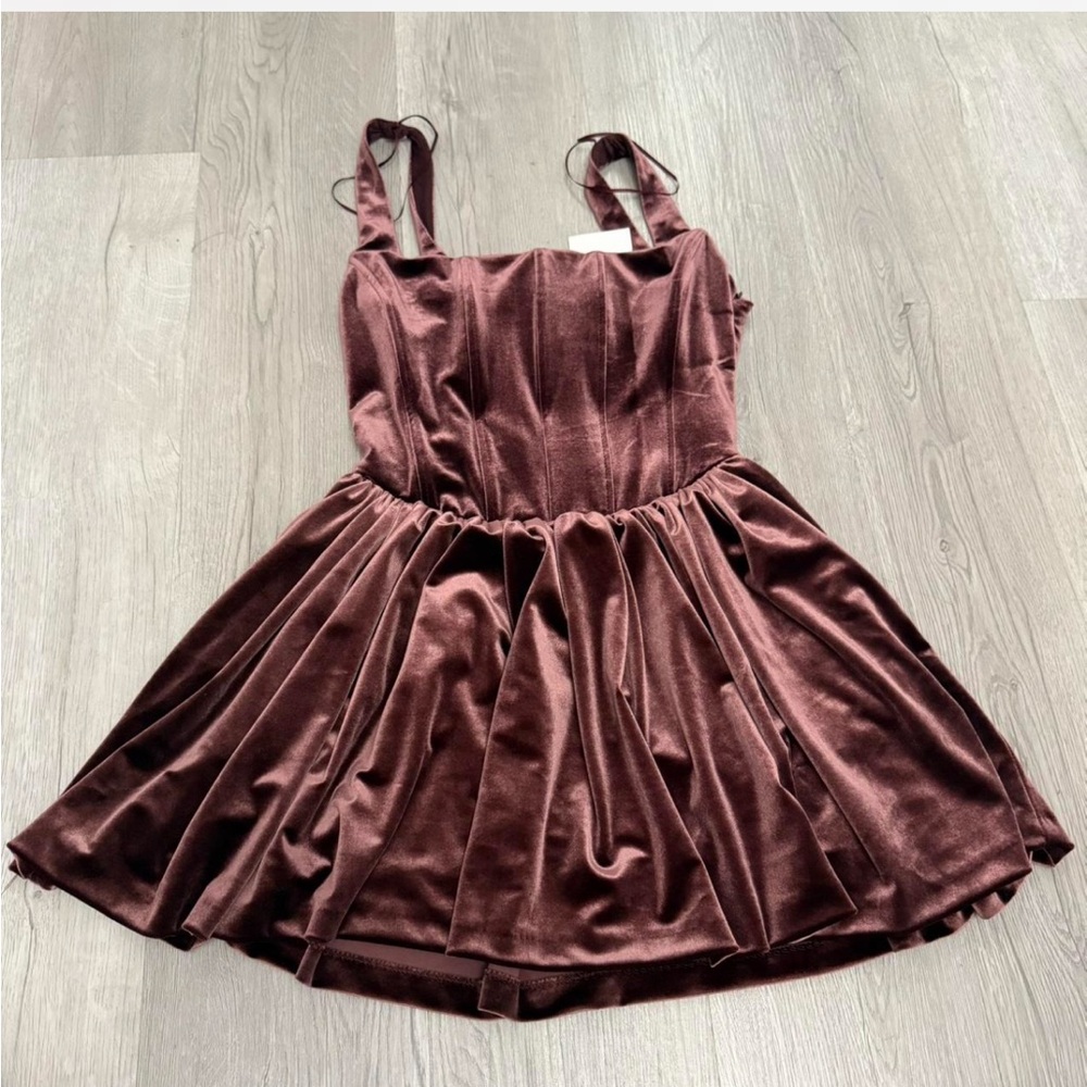 Zara Corset Velvet Mini Dress - Picture 12 of 12